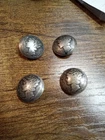 ⭐️⭐️⭐️⭐️ 4 Real Coin 90% silver Mercury Dimes, Buttons Copper stem loop.