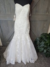 New Alfred Angelo Strapless Wedding Dress Sz 10