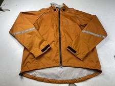 Showers Pass Waterproof Cycling Jacket Orange With Reflective Accent Men’s Large