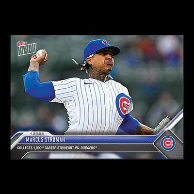 Marcus Stroman - 2023 MLB Topps Now Card 174 - Print Run: 331 Chicago Cubs