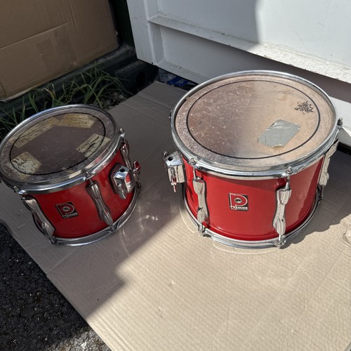 Free P&P. 10” and 12” Premier Tom Drum w Stem Mount. Red Finish. Cymbal Arm - Picture 17 of 22
