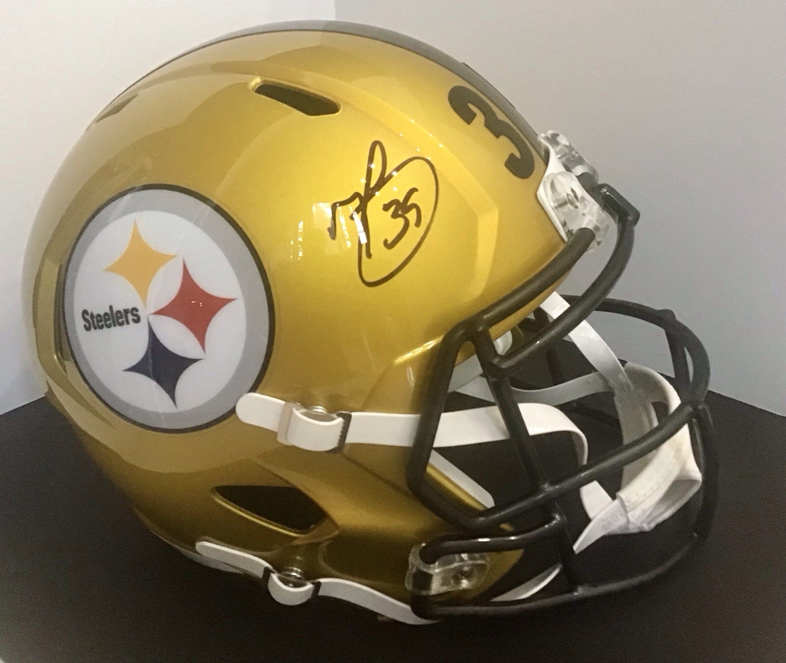 Minkah Fitzpatrick Autographed Signed Pittsburgh Steelers FLASH Full Size Helmet BAS 