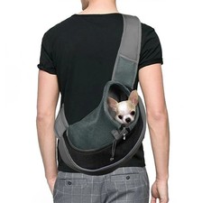 Breathable Mesh Dog Sling Carrier Crossbody T...
