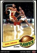 1979 Topps #24 Eddie Johnson Hawks Illinois 4 - VG/EX