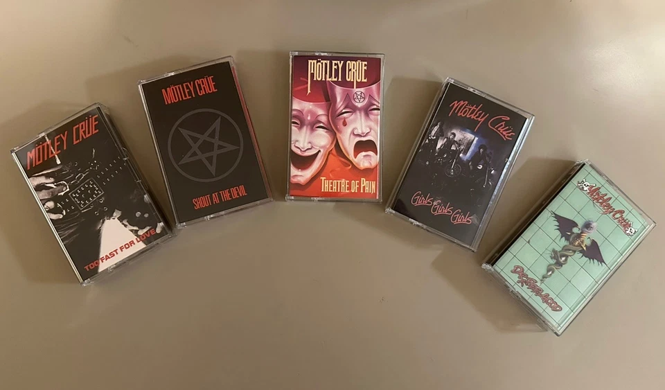Motley Crue 2021 Record Store Day 5 Cassette Boxset 40th Anniversary - Tommy Lee - Image 4 of 4