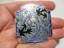 Geocache CITO Mother Earth Geocoin Fall Leaves Key Hole Cache In Trash Out Coin