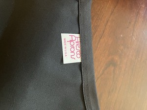 Aresco Aprons Black Unisex Apron for Kitchen, Chef, Large size long 37” 
