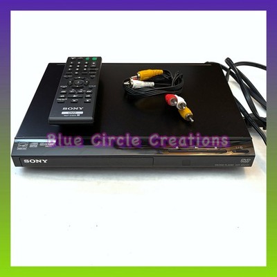 Sony DVP-SR210P CD DVD Player Black with Remote and RCA Cables