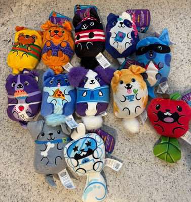 Dogs Vs Squirls 4'' Bean Bag Plush Choose Your Character