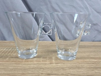  Nescafé Dolce Gusto Glass Cups Excellent Condition 