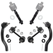 BOXI Set of 6 Front Inner  Outer Tie Rods  Sway Bar End Link Fit for Hond...