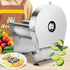 0-10mm Commercial Onion Slicer Potato Chips Sweet Potato Tomato Slicing Machi...