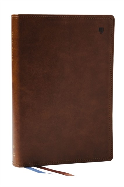 NET Bible, Large Print Thinline with Cross References, Brown Leathersoft, - Image 4