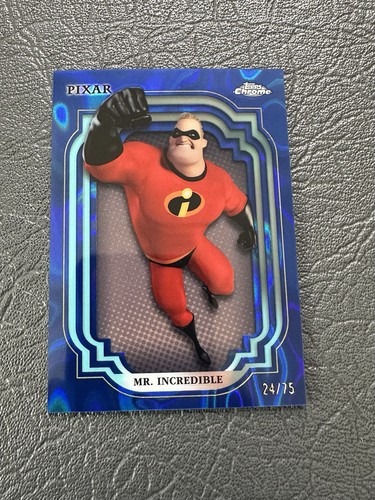 2024 Disney Topps Chrome Mr Incredible Blue Lava /75