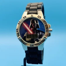 STAR WARS By MZB DARTH VADER SWCKD015 Men’s Wristwatch Date Display Working Cond