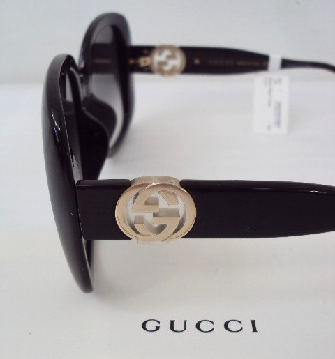 NEW TAG! GUCCI GG1029SA BLACK W/ GRADIENT GREY LENS OVERSIZED SUNGLASSES $500 thumbnail 8