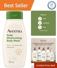 Nourishing Creamy Body Wash for Dry Skin - 18 fl. oz - Gentle, Scented Cleanser 1.05 per gallon