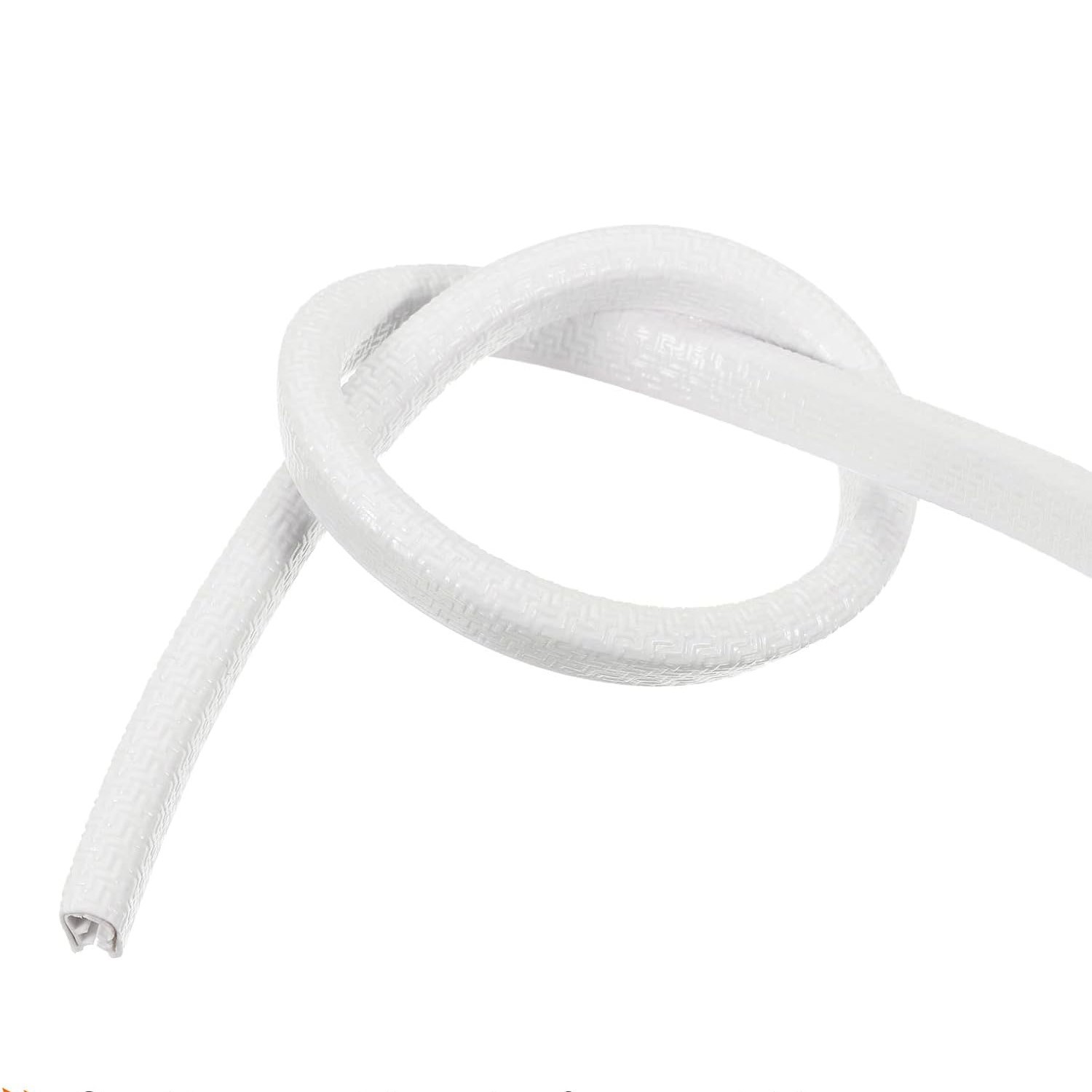 White 6M U Shape Rubber Seal Car Door Edge Guard Molding Trim Protectors Strip