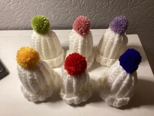 Set 6x Eierwärmer  Mütze  Handarbeit gehäk...