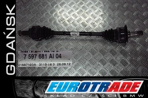 BMW F20 F21 F22 F23 F30 F32 F34 F36 Abtriebswelle hinten rear links 7597681