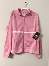 Athletic Works Girls Two-Tone Sweat Jacket, Size XL 14-16