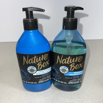 Nature Box Coconut Oil Shampoo & Conditioner. Hydrating W/Cold Pressed Oil