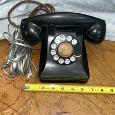 Bell System Western Electric Phone F1 Rotary Phone Desk Top 1950s