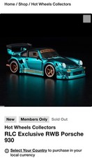 Hot Wheels Collectors RLC Exclusive RWB Porsche 930 BRAND NEW IN HAND
