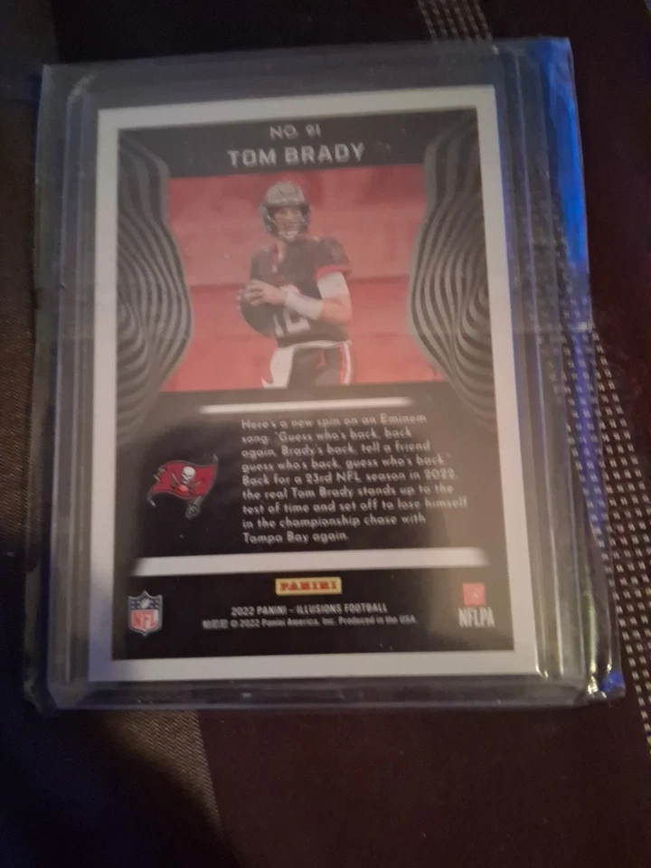 2022 Panini Illusions - Tom Brady #91 Trophy Collection Bronze Serial 143 /499 - Image 4 of 4