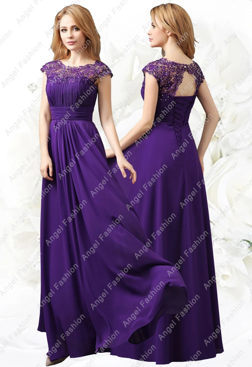 cadbury purple bridesmaid dresses debenhams chiffon dress products for sale Size:M (Sizes 6-8) OLEG CASSINI beaded scroll 3d-floral