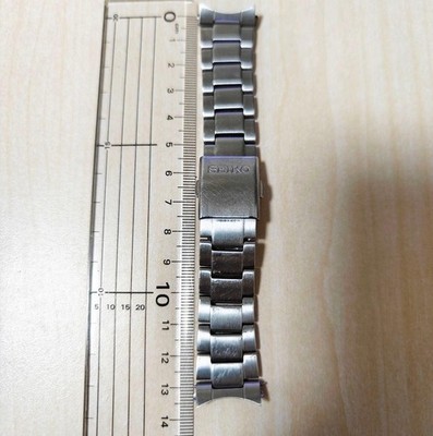 Seiko Uhrenarmband 20mm Edelstahl Silber Gebraucht