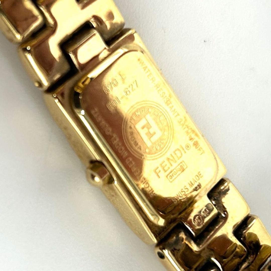 Rare Fendi 670L Watch Quartz Genuine Belt 2-With Gold | eBay