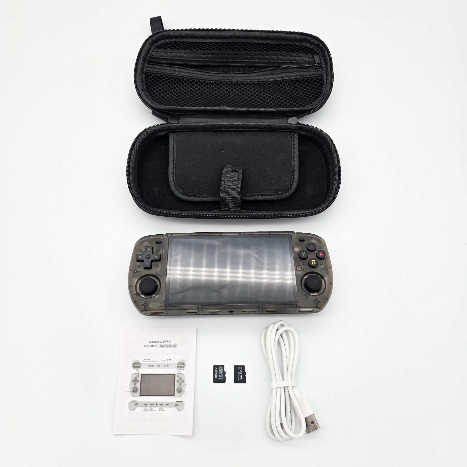 Powkiddy RGB10MAX3 Retro Handheld Game Console With Travel Case And More!