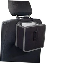  Car Trash Can, Auto Garbage Bin, Large Capacity Hanging Car Trash Bag Grey