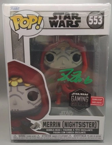 Tina Ivlev signed autographed Star Wars #553 Merrin FUNKO POP COA #15146 AUTO