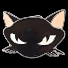 Black Cat Belt Buckle