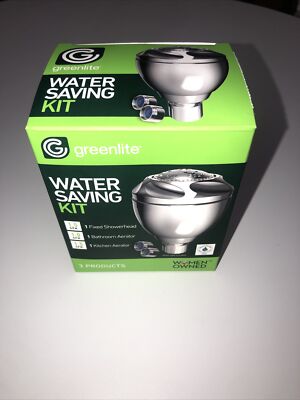 Greenlite Shower Head Water Saving Kit Bathroom Kitchen Aerator - FAST SHIPPING