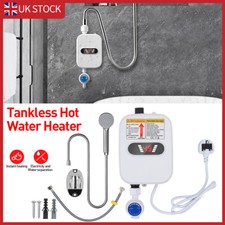 3500W Electric Tankless Instant Water Heater Shower Head Kitchen Sink Bathroom