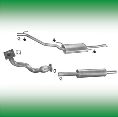 VW VENTO 1.8 55 KW 1993-1995 Auspuff Komplett Abgasanlage Hosenrohr 0876