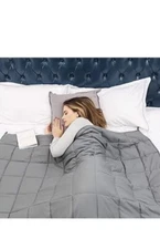  Weighted Blanket for Adults (12lbs, 48"x72" Twin Size) - 48"x72"-12lbs Grey