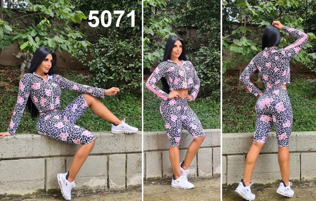 Conjunto Deportivo Mujer Sport Set U short bottom Floral Ref.5071 | eBay