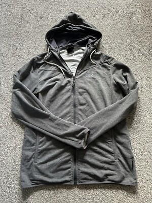 Herren Jack Wolfskin Hoodie Grau Jersey Gr. XL (44-46) Polyester Full Zip (xxx)