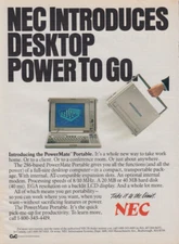 NEC Introduces Desktop Power to Go: PowerMate Computer ad 1988