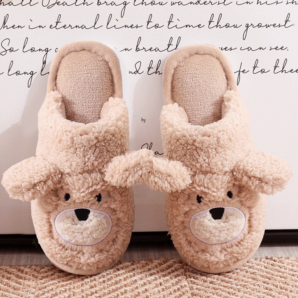 APL Pantofole Orso Pantofole Animali Cartoni Animati Comode Dolci per l'Inverno (38 39 Kha