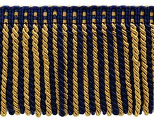 Bullion Fringe Trim with Knitted Header, Color 1152 - Nautical Gold 5 Yards 