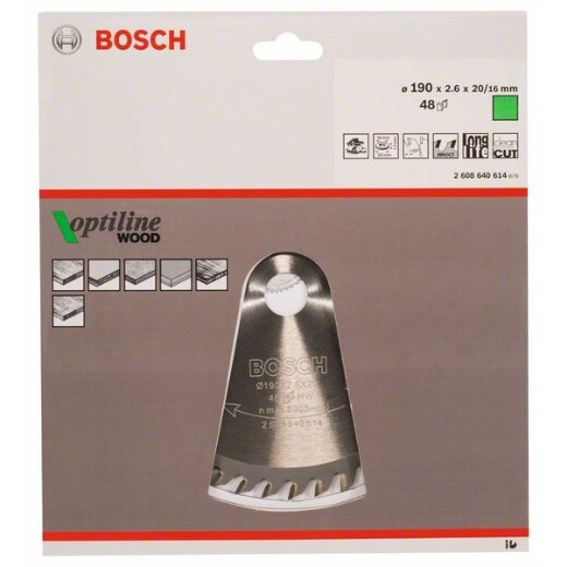 BOSCH 2608640614 Foglia Di Sega Circolare Op Wo H 190X20-48