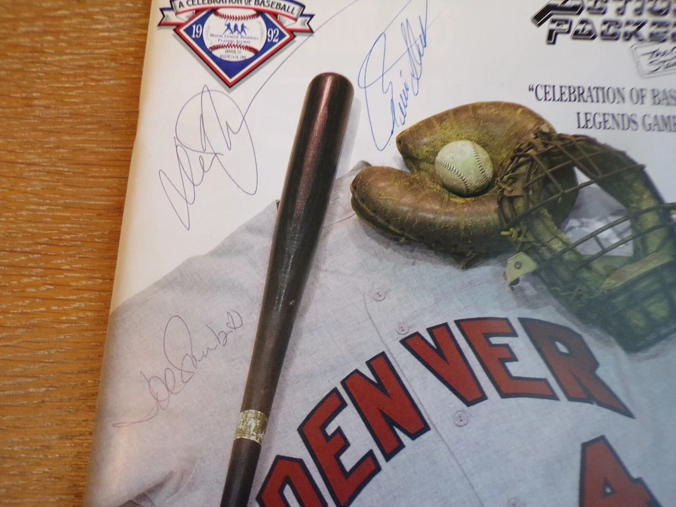 VTG Denver Rockies CELEBRATION OF BASEBALL LEGENDS GAME Souvenir Program 1992 - Image 4 of 4