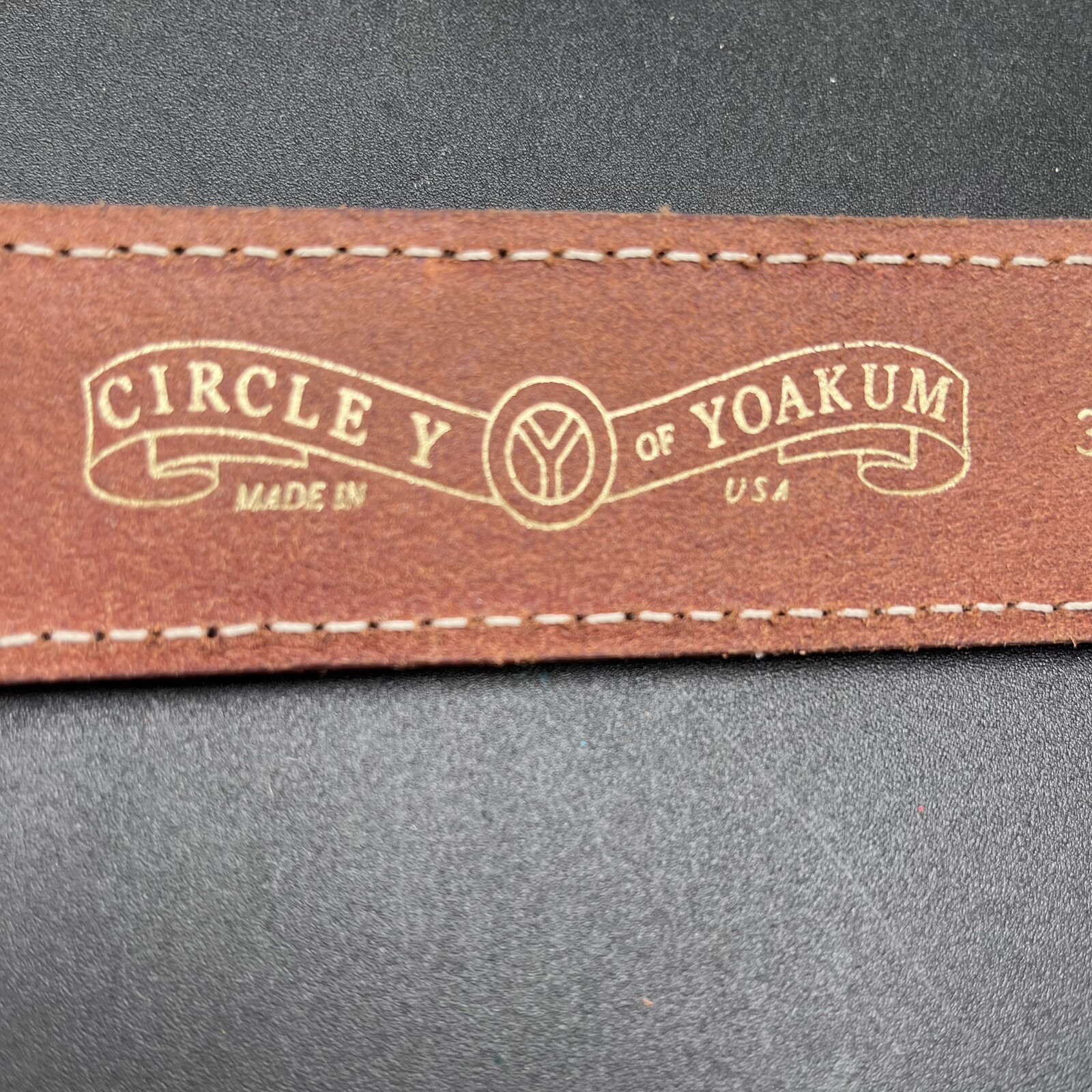 CIRCLE Y of YOAKUM Belt Size 36 Ranger Western Hand Made Leather eBay