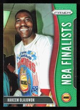 2019 Panini Prizm Hakeem Olajuwon NBA Finalists Green   #10 Houston Rockets