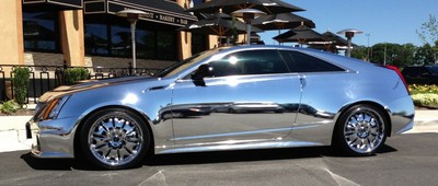 4x8 -10cmx20cm- Sample Anodized Chrome Silver Vinyl Wrap Sticker DIY Decal Film Sheet Auto Car Vehicle Motocycle Air Release Bubble Free Self Adhesive Peel And Stick